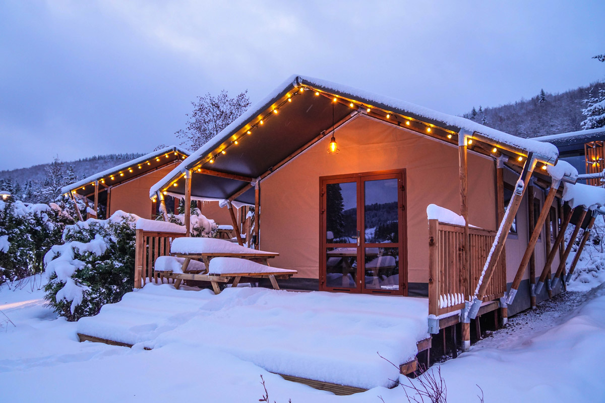 Glamping op wintersport